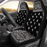 Black Bandana Car Seat Covers