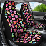 Black Owls Car Seat Cover