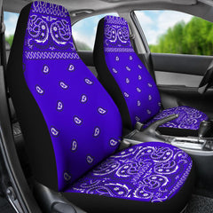 Blue Bandana Seat Covers