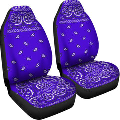 Blue Bandana Seat Covers