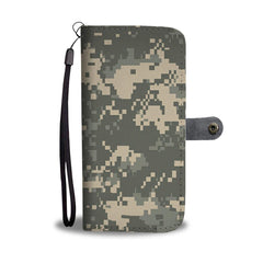 Camo Pattern Phone Wallet Case