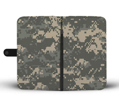 Camo Pattern Phone Wallet Case