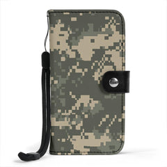 Camo Pattern Phone Wallet Case