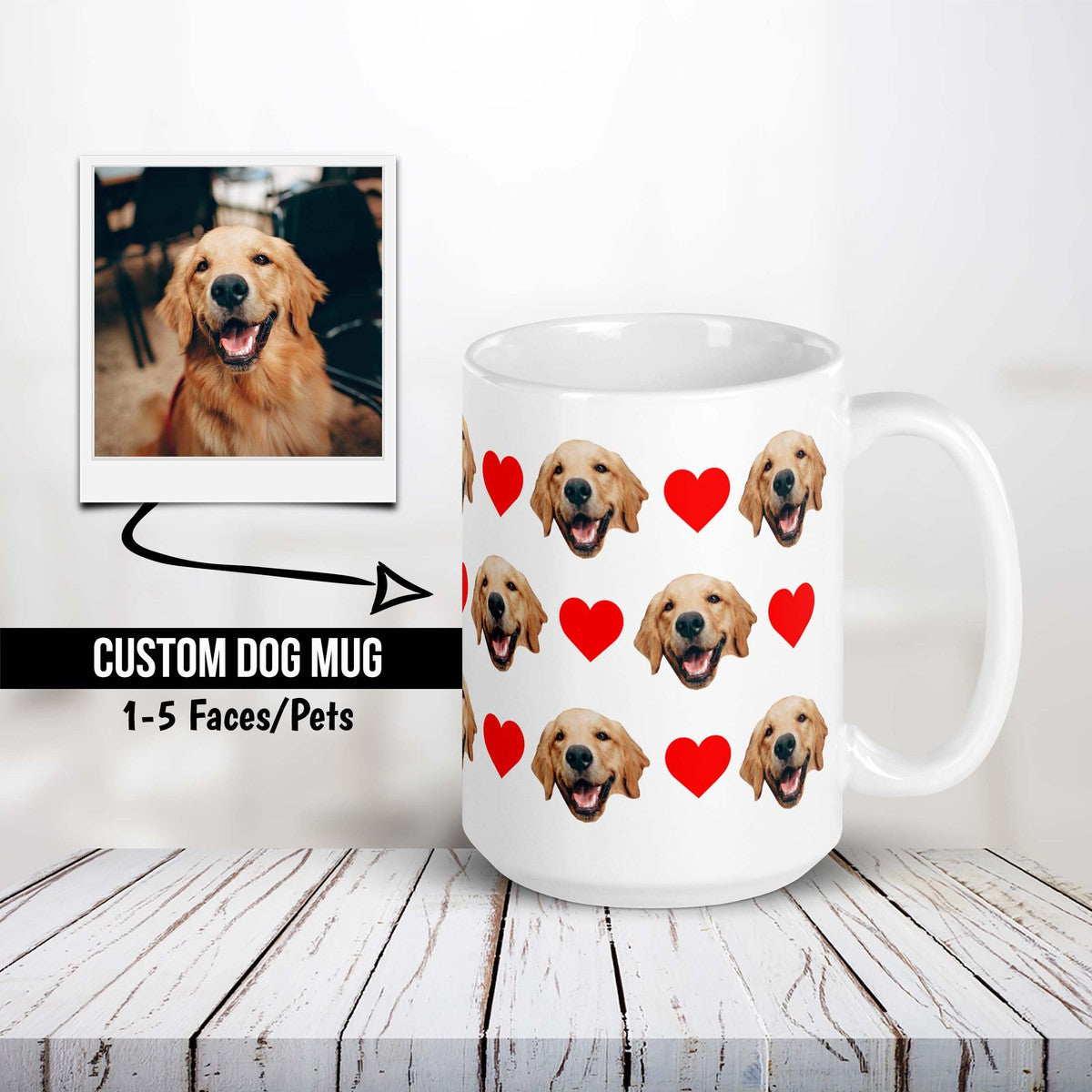 Custom Dog Face Mug
