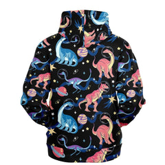 Dinosaurs In Space Unisex Hoodie