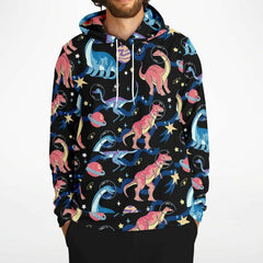 Dinosaurs In Space Unisex Hoodie