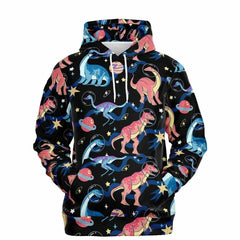 Dinosaurs In Space Unisex Hoodie