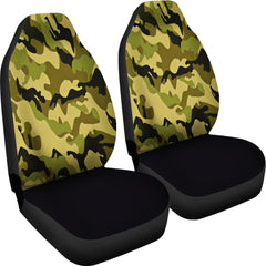 Green Camouflage Car Seat Covers