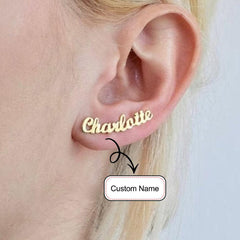 Personalized Name Stud Earrings