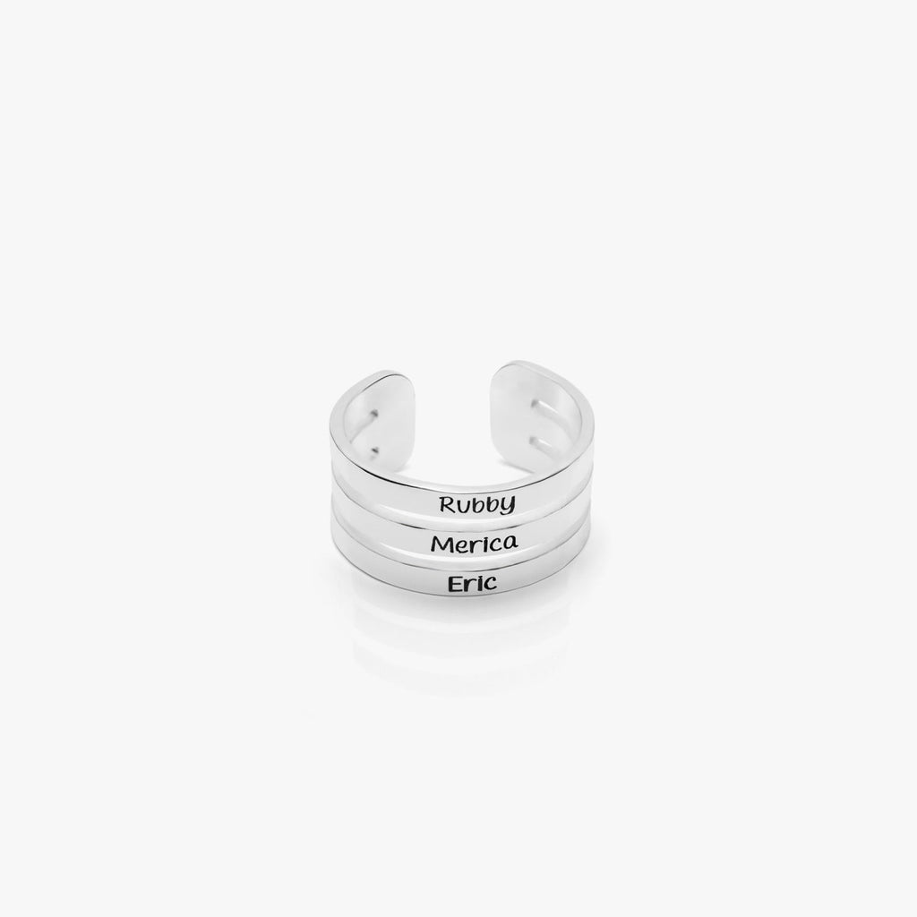 Personalized Stackable Name Ring