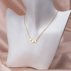 Personalized Tiny Disc Chain Choker