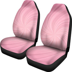 Pink spiral seat cover