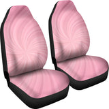 Pink spiral seat cover