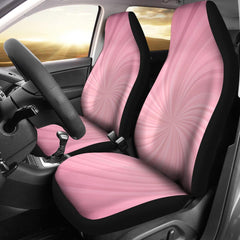 Pink spiral seat cover