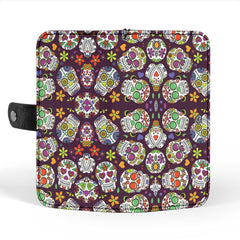 Sugar Skull Phone Wallet Case