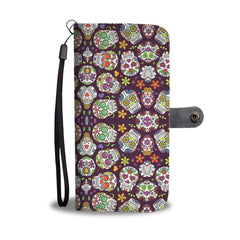 Sugar Skull Phone Wallet Case