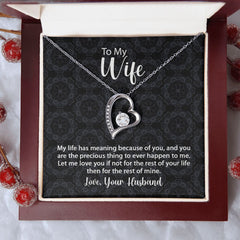 Forever Love Necklace For Wife With Message Card