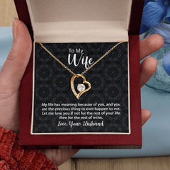 Forever Love Necklace For Wife With Message Card