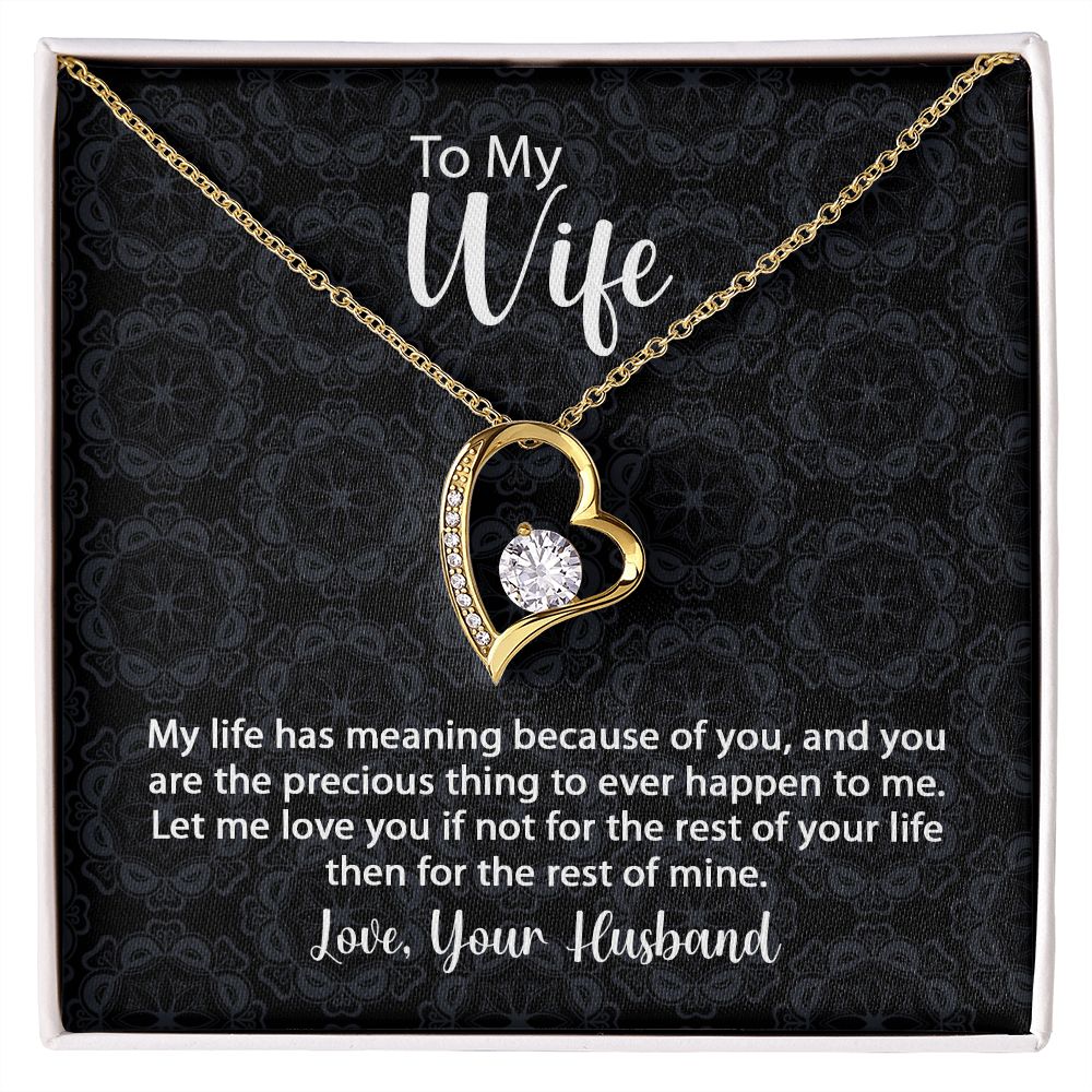 Forever Love Necklace For Wife With Message Card