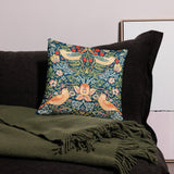 William Morris Strawberry Thief pattern Pillow