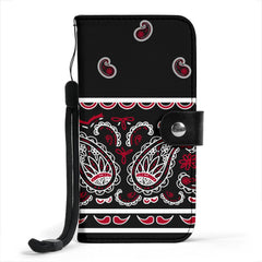 Wicked Black Bandana Edge Phone Case Wallet