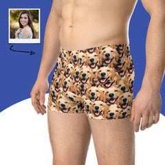 Crazy Dog Faces Boxer Briefs Personalized Dog Boxers