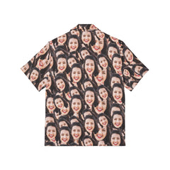 Crazy Faces Men's Hawaiian Shirt Personalized Photo Shirt