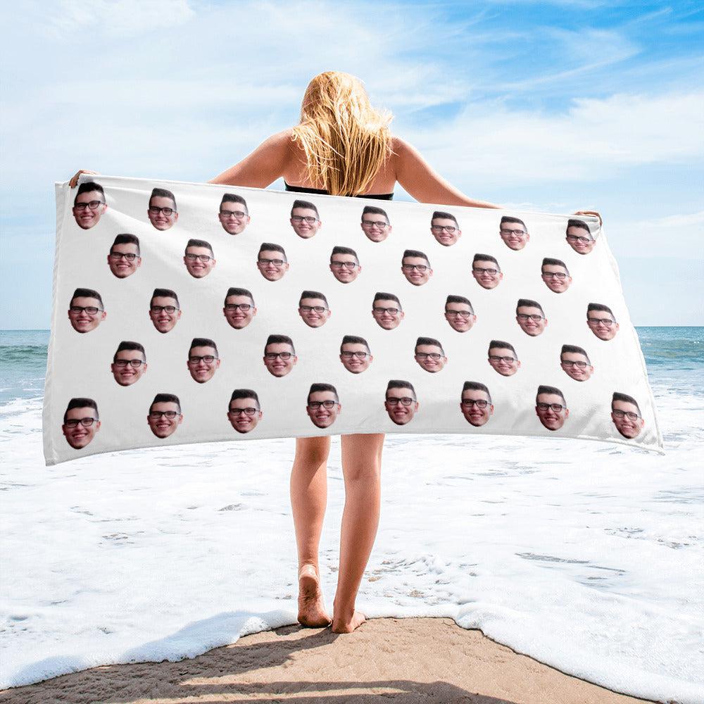 Custom Face Beach Towel