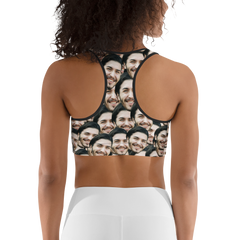 Custom Face Sports Bra Personalized Photo Bra