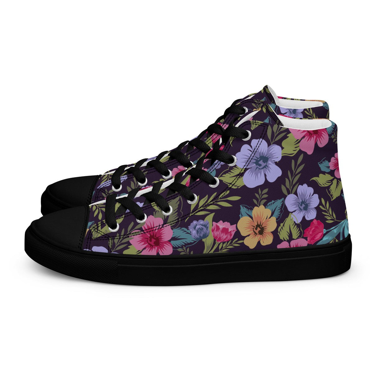 Floral Pattern Women’s High Top Shoes