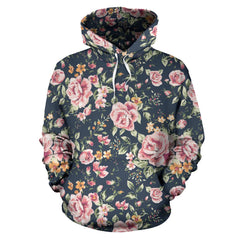 Floral Pattern Hoodie