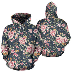 Floral Pattern Hoodie