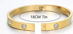 14K Gold Plated Zirconia Friendship Bracelet – Gift for Women & Teens