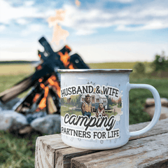 Husband And wife Enamel Camping Mug