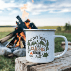 No City Light Enamel Camping Mug