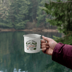 No City Light Enamel Camping Mug