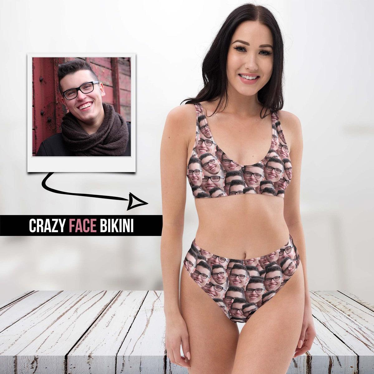 Personalized Crazy Face Bikini