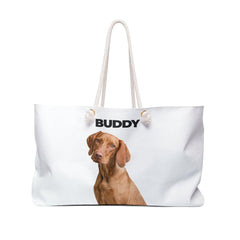 Personalized Dog Portrait Weekender Tote Bag