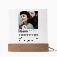 Personalized Photo Acrylic Song Plaque Album Cover Art An Ideal Anniversary Gift