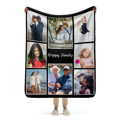 Personalized Photos Sherpa Blanket