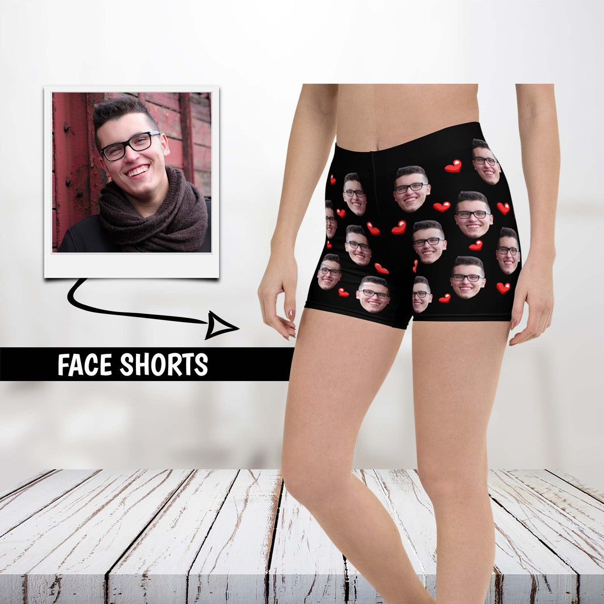 Personalized Women Face Shorts