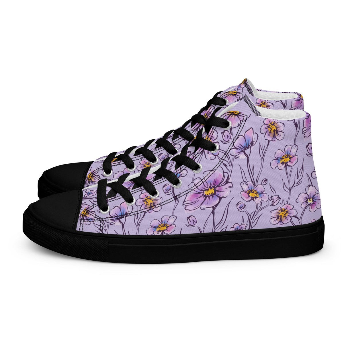 Purple Floeal Women’s High Top Shoes