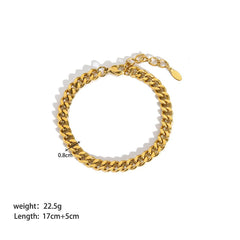 Stainless Steel Ornament Bracelet Female