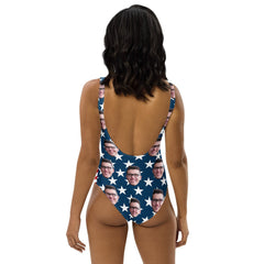 Stars Stripes USA Flag Custom Face Swimsuit