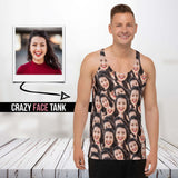Custom Crazy Face Unisex Tank Top
