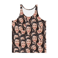 Custom Crazy Face Unisex Tank Top