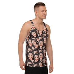 Custom Crazy Face Unisex Tank Top