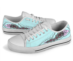 Floral Women's Low Top Shoes