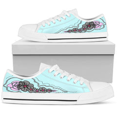 Floral Women's Low Top Shoes