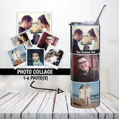 Photo Collage Personalized Stainless Steel Tumbler